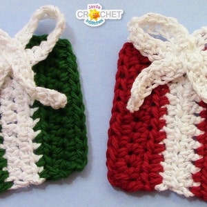 Sottobicchiere/applique per regalo di Natale - MODELLO PDF all'uncinetto - Jayda InStitches