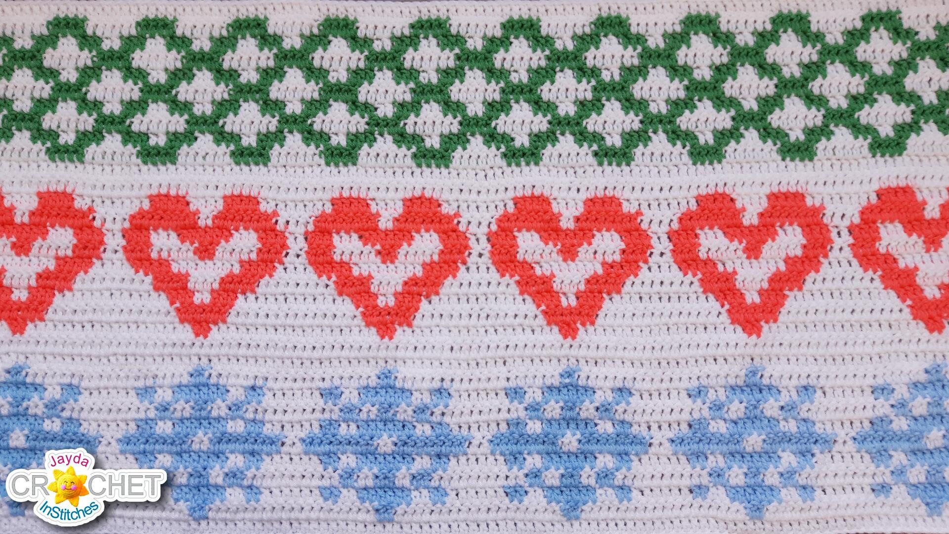 Tile Graph Pattern Tile Graph Crochet PATTERN PDF - March Fair Isle Style Calendar Blanket ...