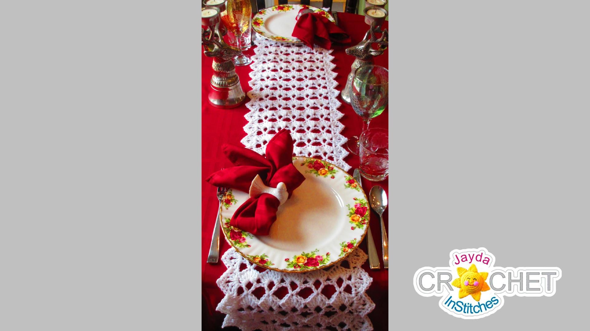 Festive Table Runner Crochet PATTERN PDF Thanksgiving Etsy Canada