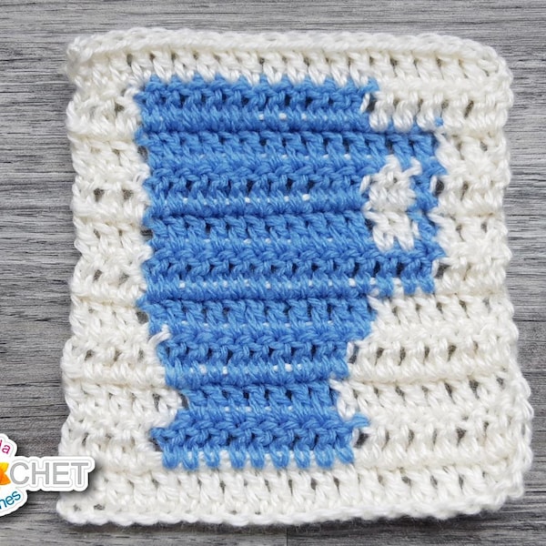 Mug Graph Crochet PATTERN PDF - Fair Isle Style PLUS Series - Jayda InStitches