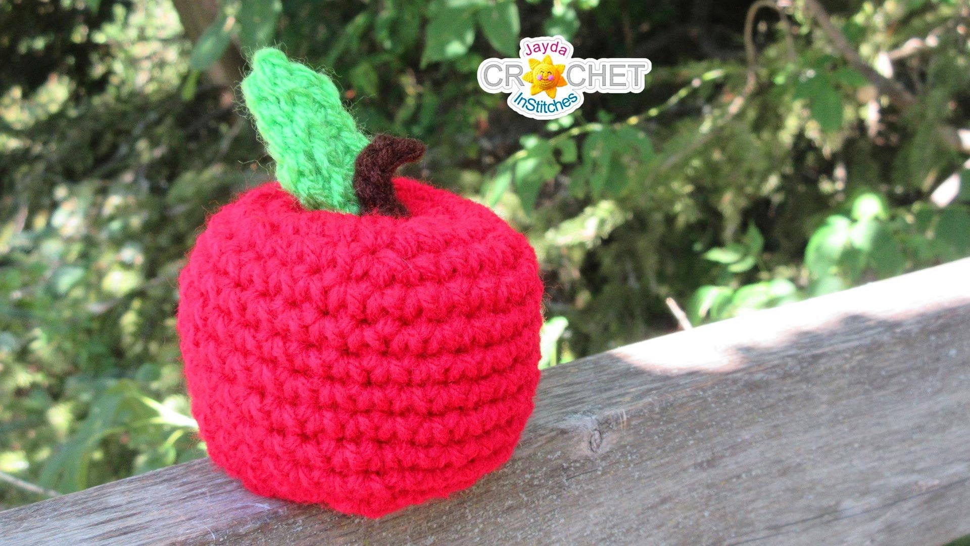 Apple Food Ornament Crochet PATTERN PDF Home Christmas | Etsy