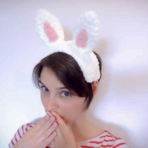 Bunny Ears Headpiece Crochet Pattern Adults and Kids Cosplay, Costume PDF Jayda InStitches image 3