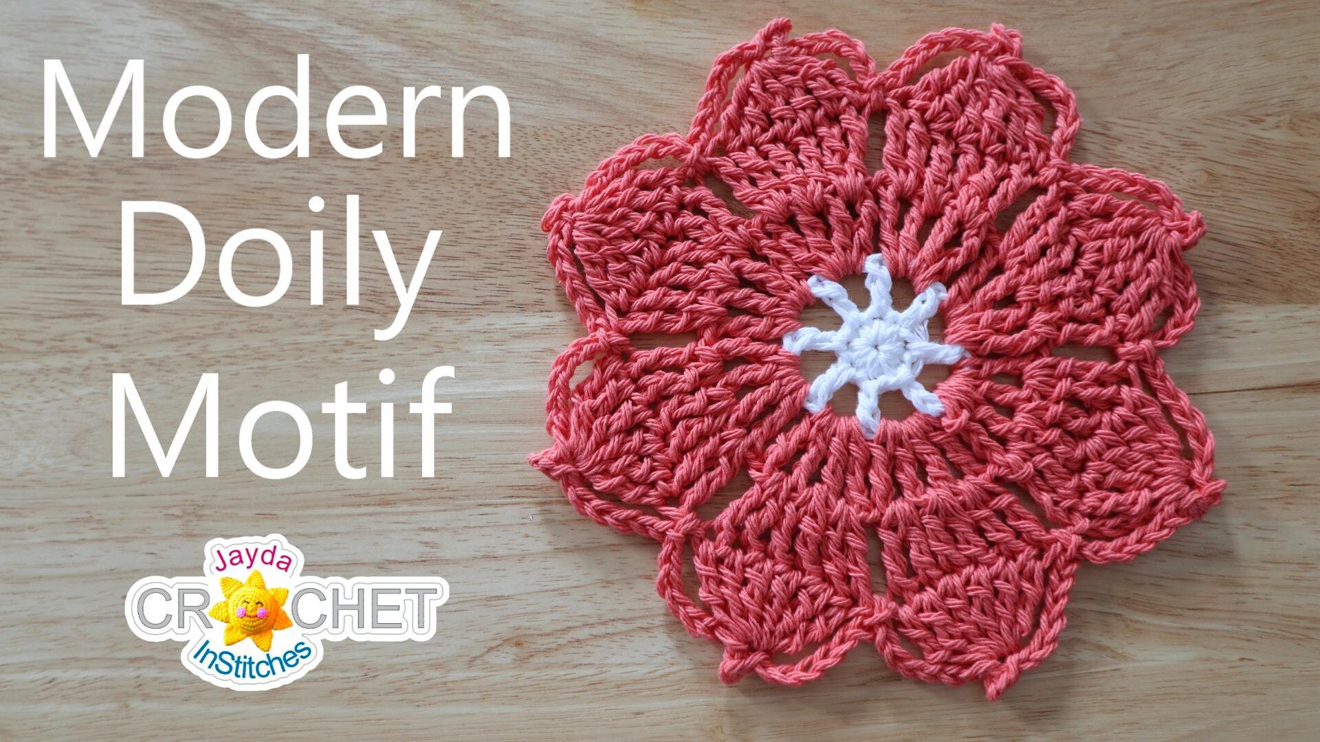 Spring Flower Modern Doily Crochet PATTERN PDF - 9