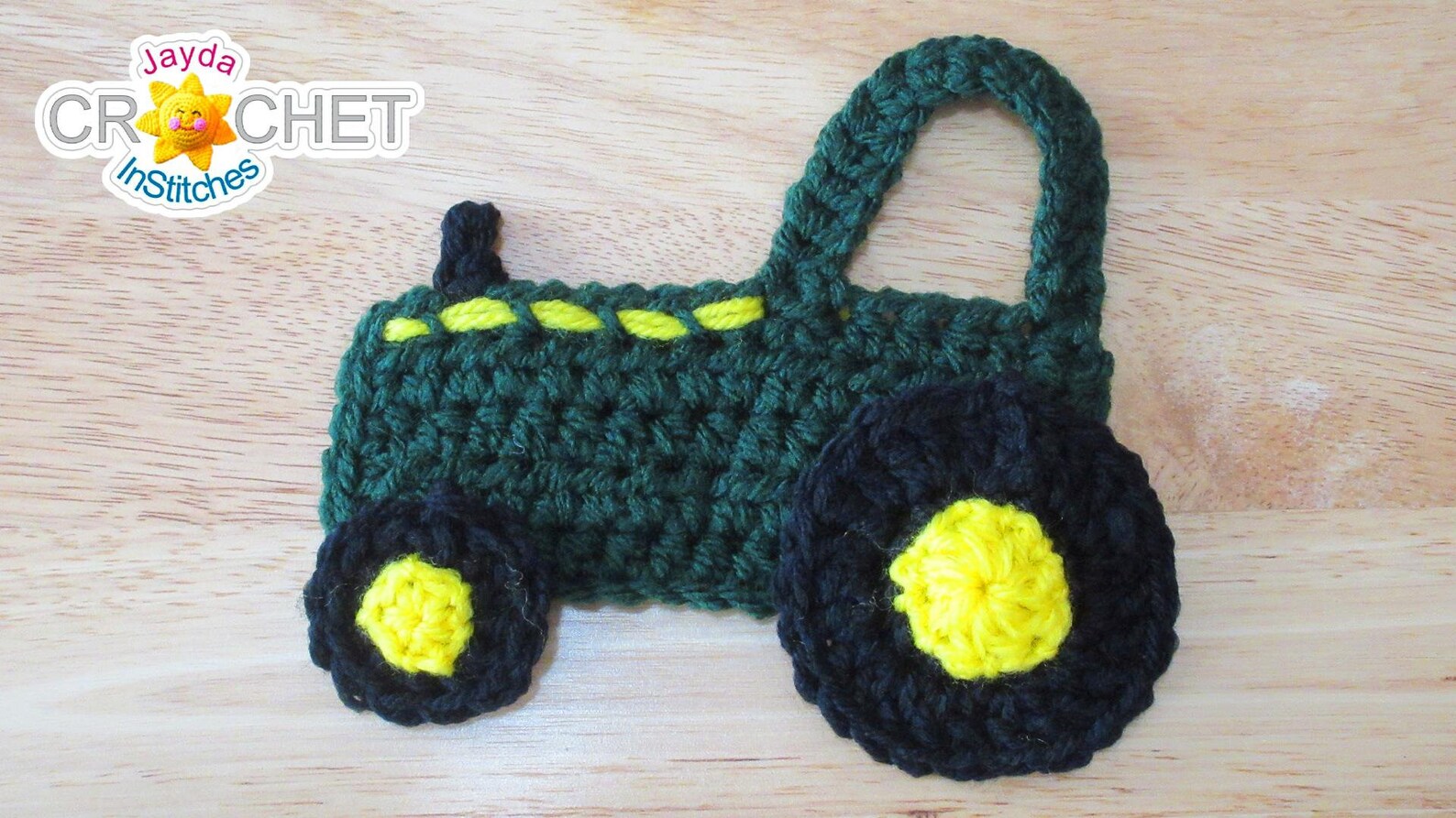 Tractor Applique - Crochet PATTERN PDF - Folk Art Calendar Blanket 2019 ...