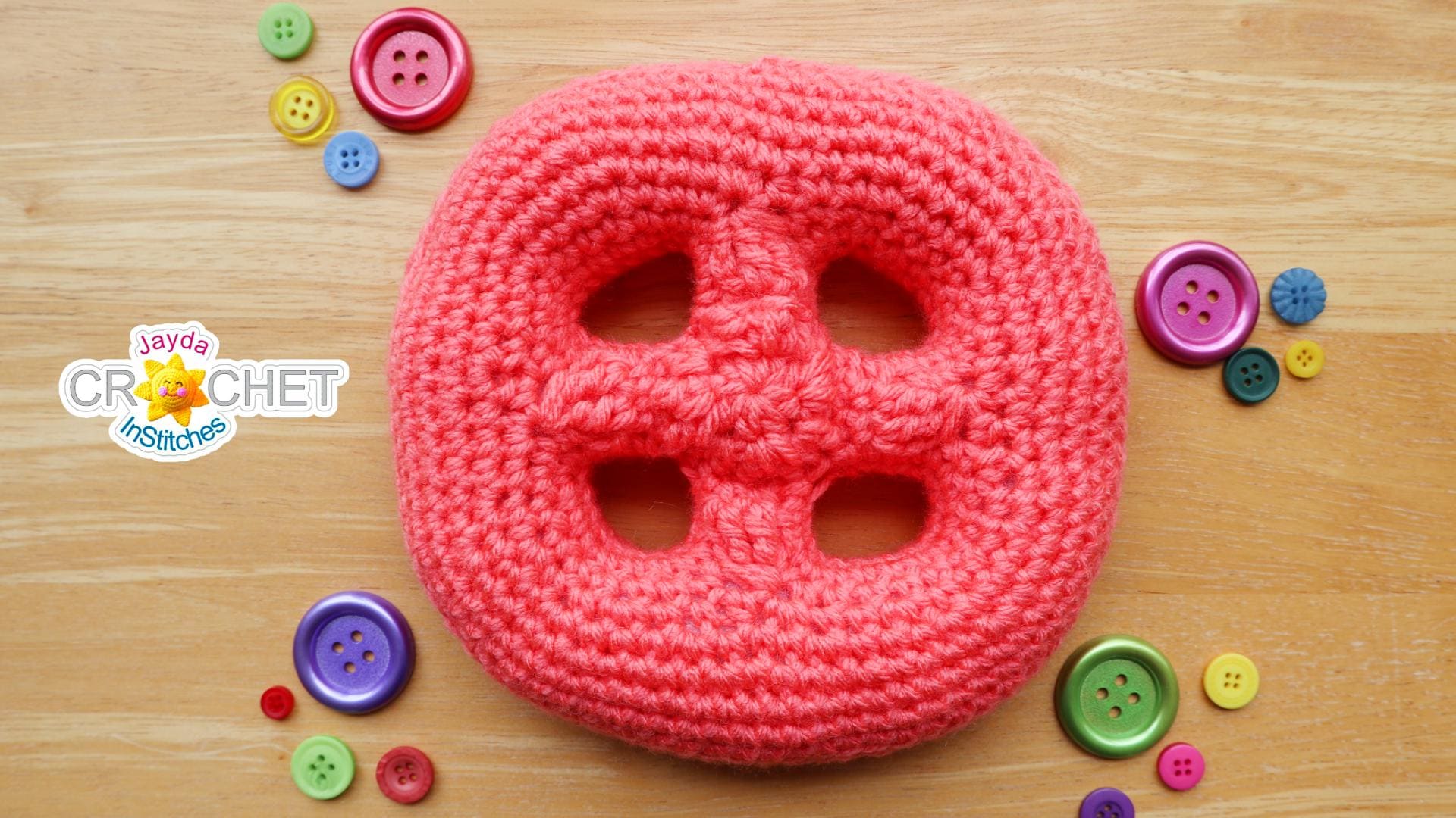 BIG Buttons Crochet Pattern