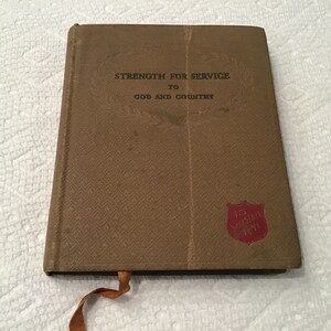 WWII Soldier’s STRENGTH For SERVICE to God and Country Bible Prayer Book ~ The Salvation Army Edition…Rare!!