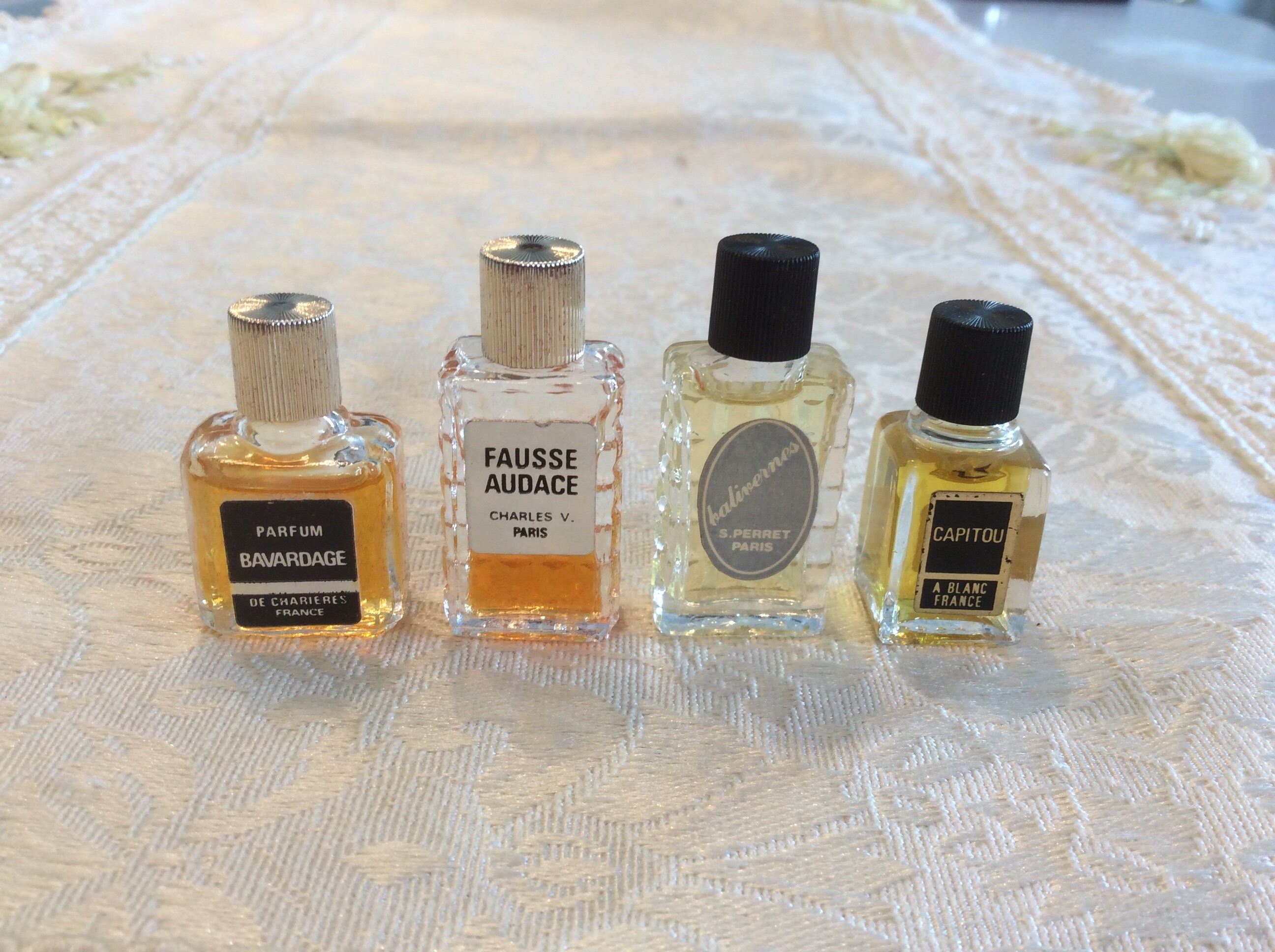 CHOICE of ONE Mini Vintage Perfume Bottles Full 3/4 Full to - France Miniature Tiny Paris Etsy