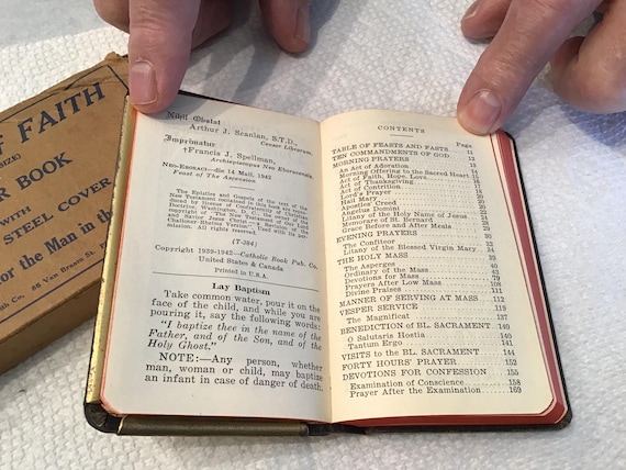 WWII Soldier's SHIELDS of FAITH Bible Catholic Pocket Manual Bible