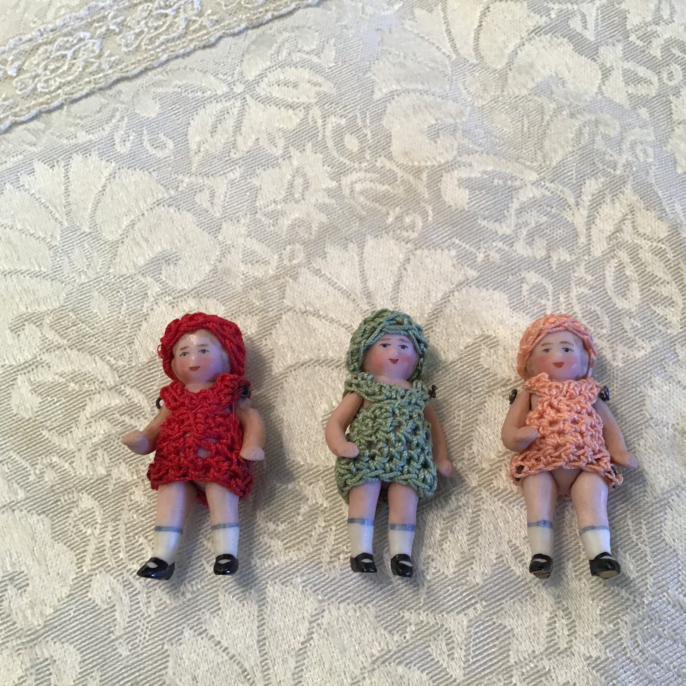 Vintage Bisque Penny Dolls (c.1920s) – Rush Creek Vintage