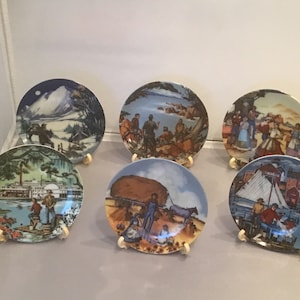 Lot 6 Avon AMERICAN PORTRAITS PLATE Collection ~ 1985 ~ Don W. Sheffler