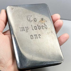 WWII Soldier’s CATHOLIC’S Pocket Manual Bible Catholic Prayer Book ~ RARE Silver Steel Cover ~  Military World War 2