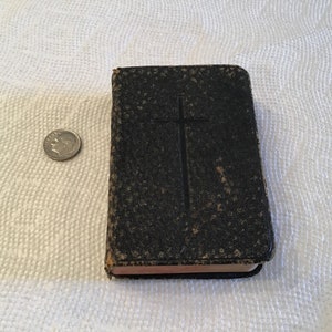 Antique 1911 The KEY of HEAVEN Prayer Book Pocket BIBLE ~ Miniature