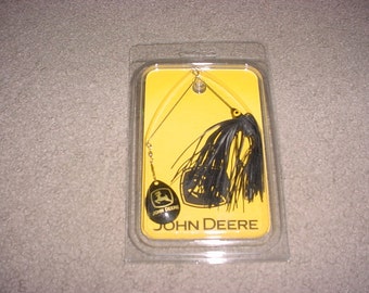 Vintage John Deere Black Spinner Bait Fishing Lure ~ NOS NIP
