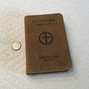 WWI New Testament ARMY and NAVY Edition Prayer Book World War 1 Soldier&#39;s Bible   ~ Antique