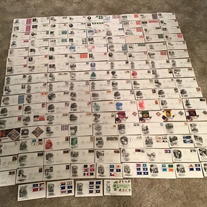 145+ FIRST DAY ISSUE U.S. Stamped Envelope Collection 1946 - 1970
