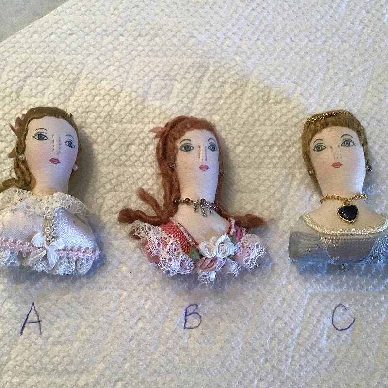 Antique Doll Brooch Etsy