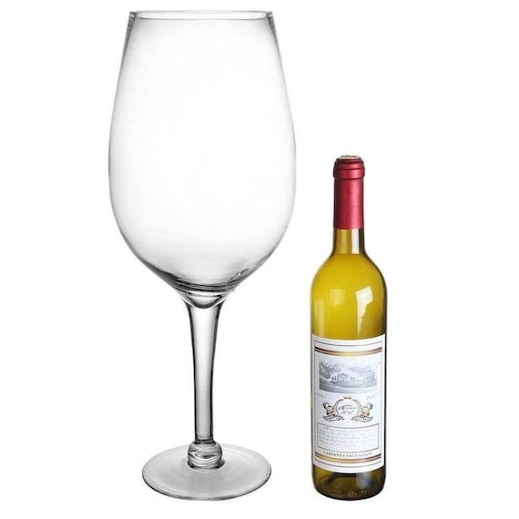Enormous WINE GLASS 20 Inches Tall Very Large Glass Highly Etsy