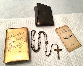 WWII Soldier's SHIELDS of FAITH Bible Catholic Pocket Manual Bible
