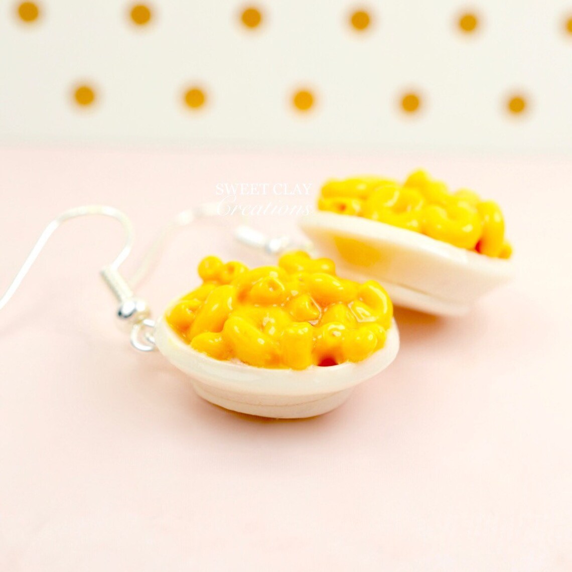 Macaroni and Cheese Earrings Miniature Food Jewelry Polymer Etsy