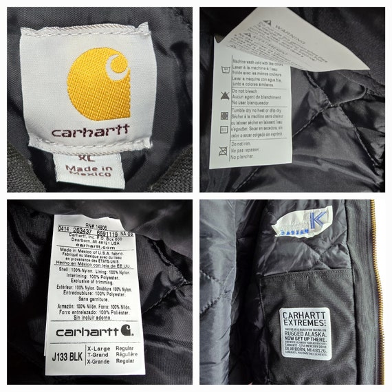 XL Carhartt Extremes J133blk Active Arctic Quilte… - image 7