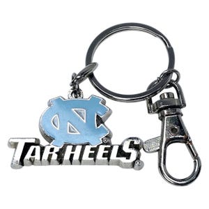 UNC Tar Heels Keychain North Carolina Blue