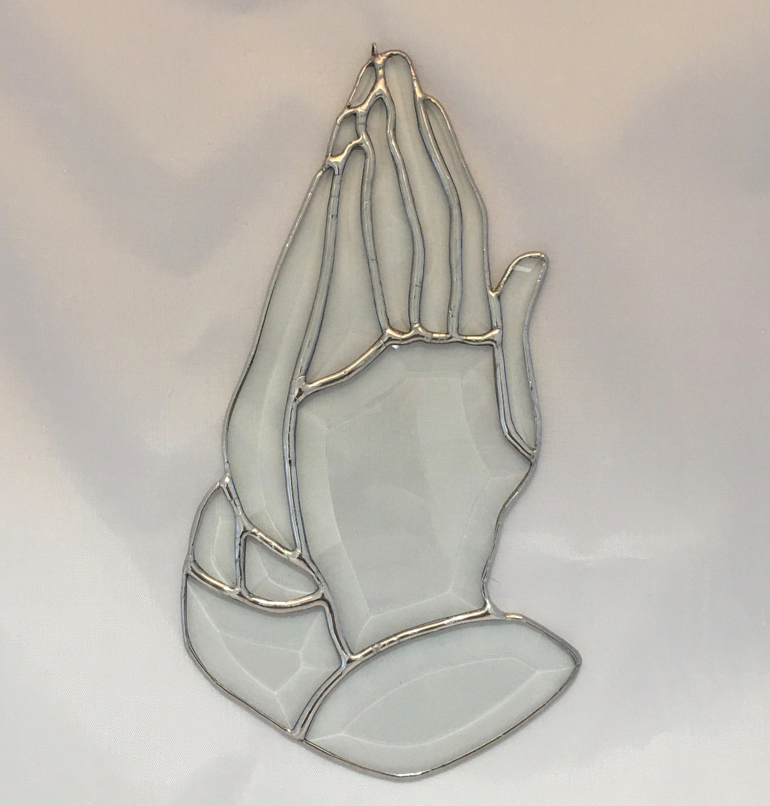 Beveled Glass Praying Hands Religious Gift Etsy
