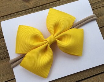Canary Yellow Baby Super Soft Nylon Headband