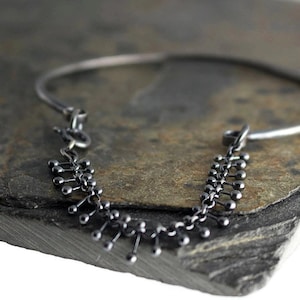Chunky Sterling Silver Chain Wire Bracelet