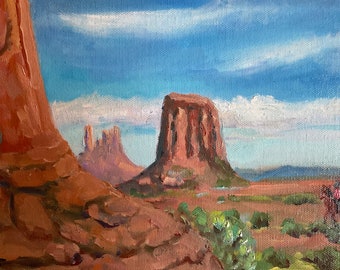 Monument National Park, western scene, Arizona painting, Utah art,  western painting