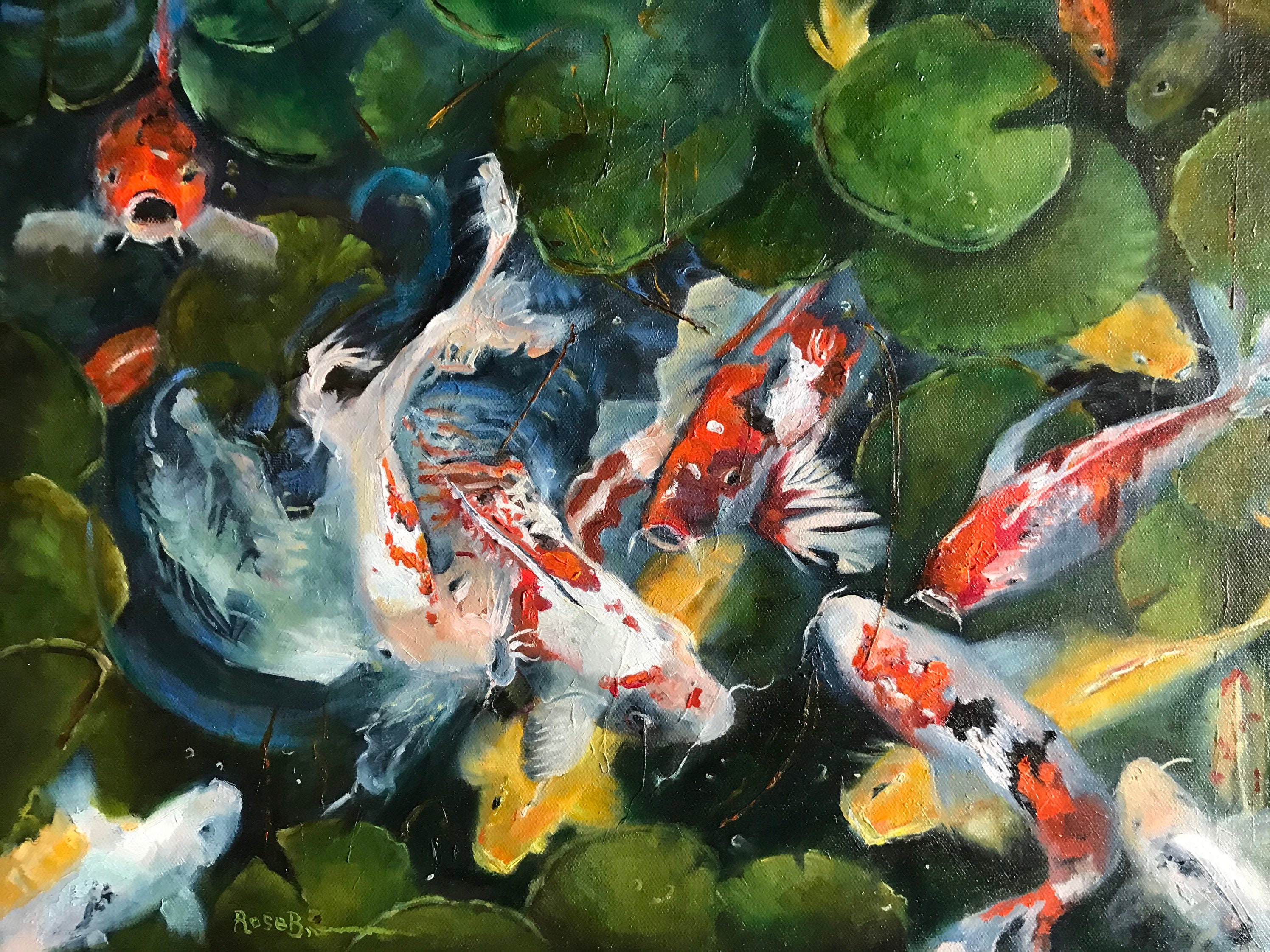 koi fish paintings