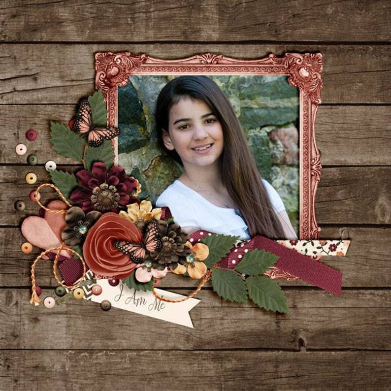 I Am Me 12x12 Digital Scrapbook Kit - Etsy