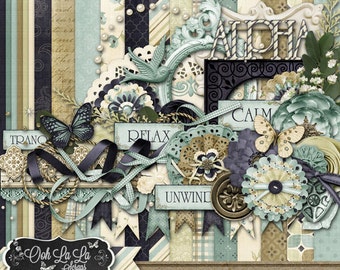 Just Relax Digital Scrapbook Kit - Digitales Scrapbooking