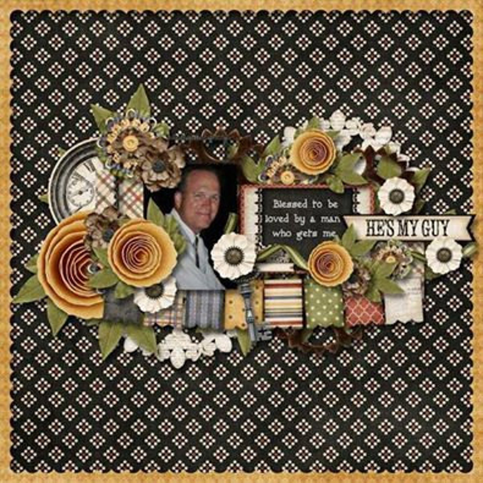 Digital Scrapbooking for Him Digital Scrapbook Kit Etsy