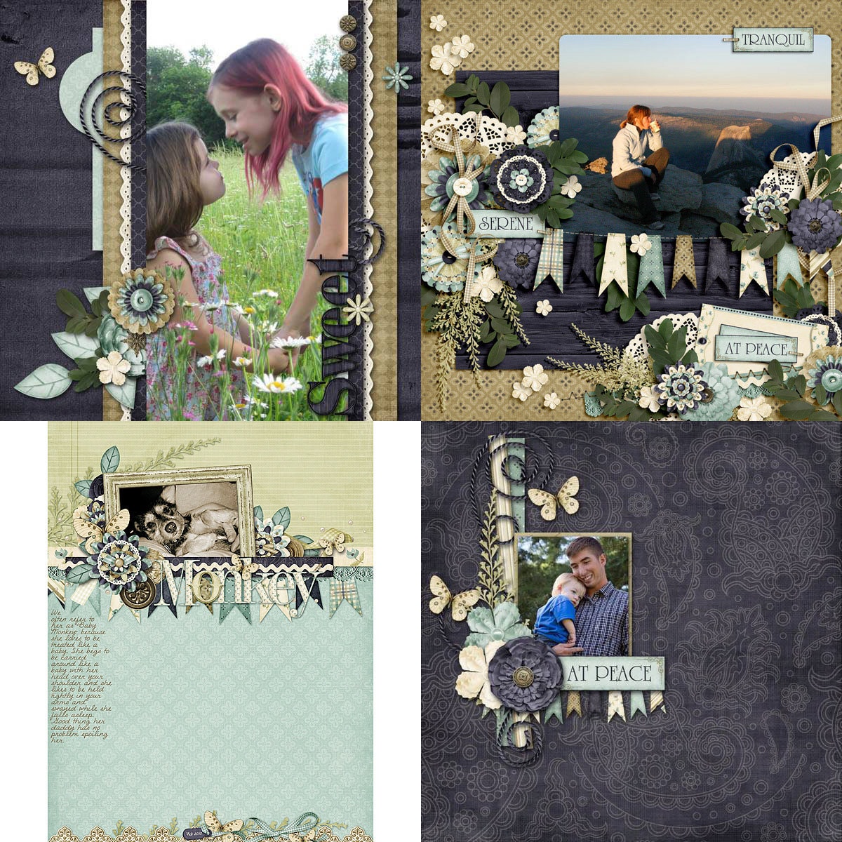 Just Relax Digital Scrapbook Kit Collection - Digital Scrapbooking - Etsy