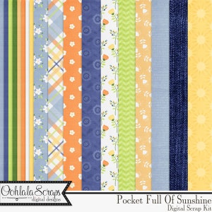 Pocket Full of Sunshine Digital Scrapbook Kit - Etsy