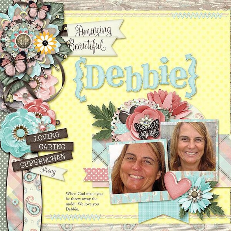 Mom Digital Scrapbook Kit for Digital Scrapbooking Mother/'s Day