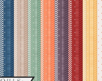 Forest Fall Autumn 12x12 Pattern Papers and Backgrounds, Digital ...