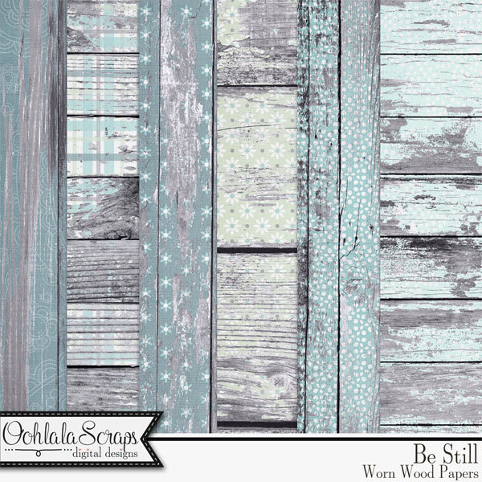Be Still 12x12 Pattern Worn Wood, Shabby, Grungy Backgrounds and Papers ...