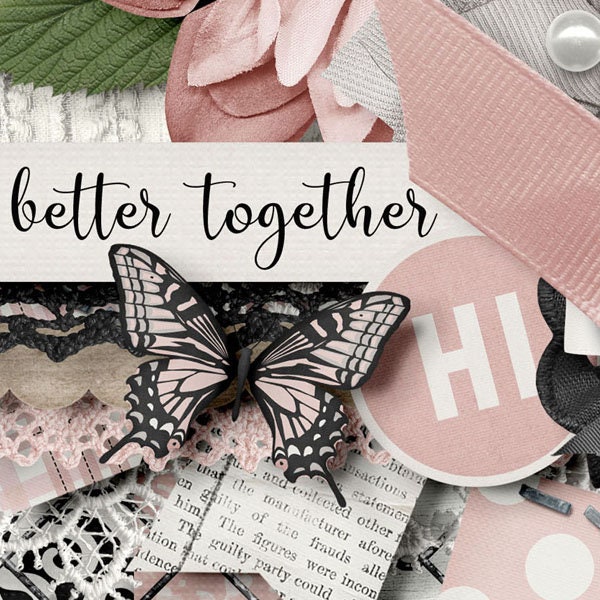 You and Me 12x12 Digital Scrapbooking Kit Downloadable - Etsy