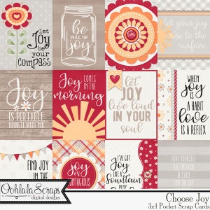 Wählen Sie das Joy 3x4 Pocket Scrap Cards Embellishments for Digital Scrapbooking, Kit