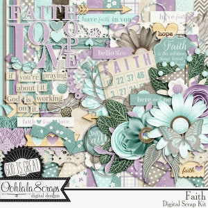 Faith 12x12 Digital Scrapbook Kit