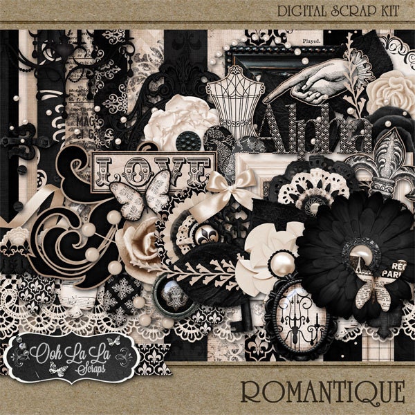 Romantique Digital Scrapbook Kit