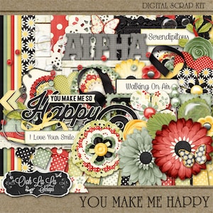 You Make Me Happy Digital Scrapbook Kit