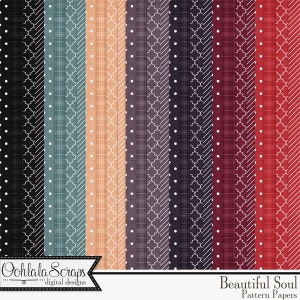 Bellissime carte e sfondi con motivi Soul 12x12, kit di album digitale