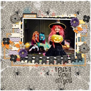Hocus Pocus Halloween 12x12 Digital Scrapbook Kit, Holiday - Etsy