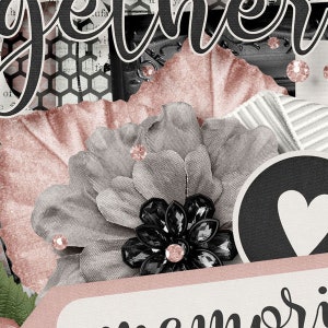 You and Me 12x12 Bundle, Digital Scrapbooking Kit, Downloadable - Etsy