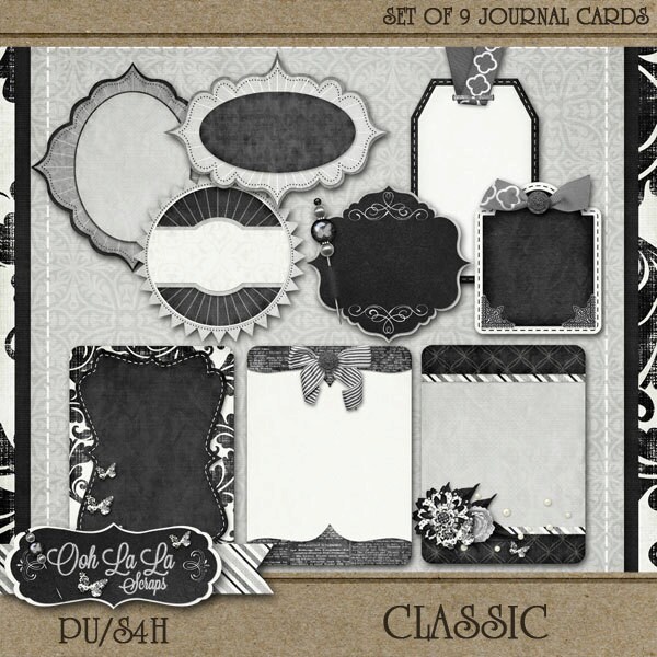 Classic Collection Digital Scrapbook Kit Digital - Etsy