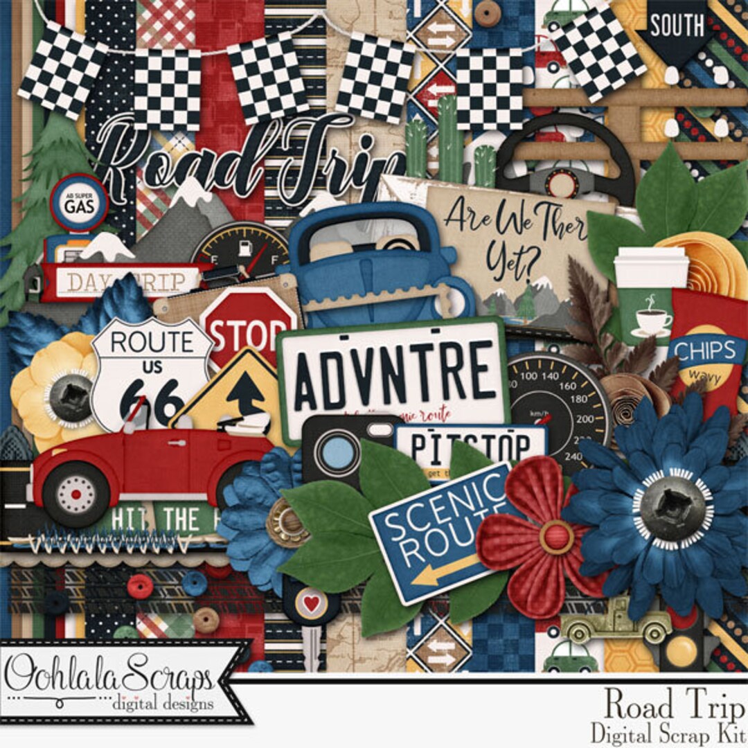 Going Places  Free Travel and Vacation Digital Scrapbook Kit