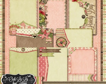 Lovely Day Journal Cards Digital Scrapbook Kit - Digital Scrapbooking