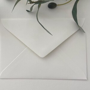 Textured C6 Envelopes, 120gsm, White or Cream (20) Quality envelope afbeelding 5